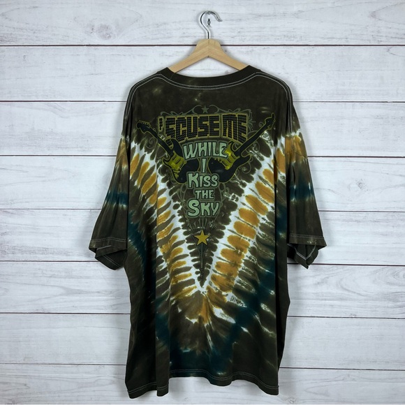 Jimi Hendrix Liquid Blue 2007 Tie Dye T-Shirt 4XL - Picture 2 of 6